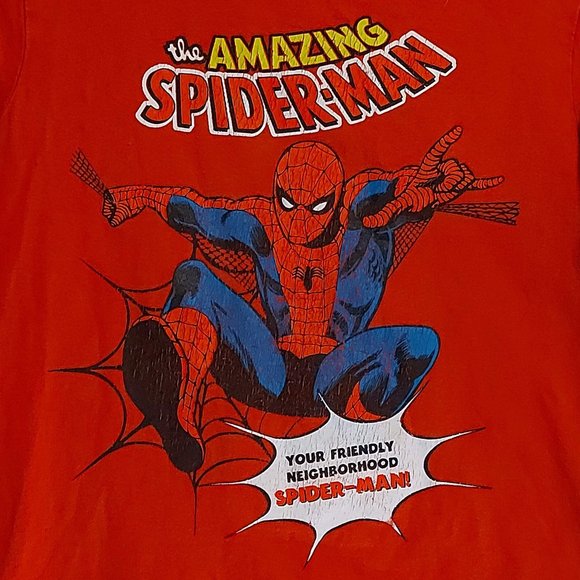 Marvel Spiderman Kids Red Long Sleeve Graphic Tee - Picture 3 of 8